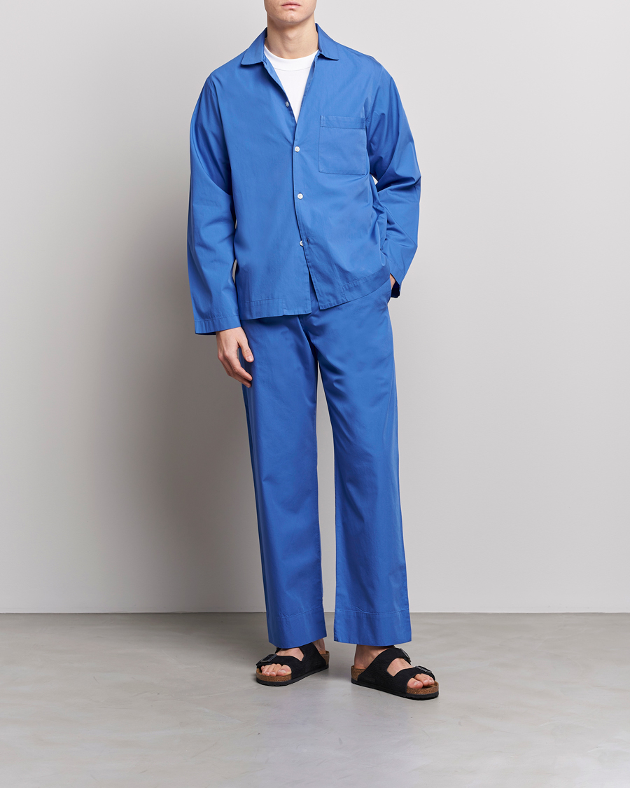 Herr | Pyjamas & Morgonrockar | Tekla | Poplin Pyjama Shirt Royal Blue
