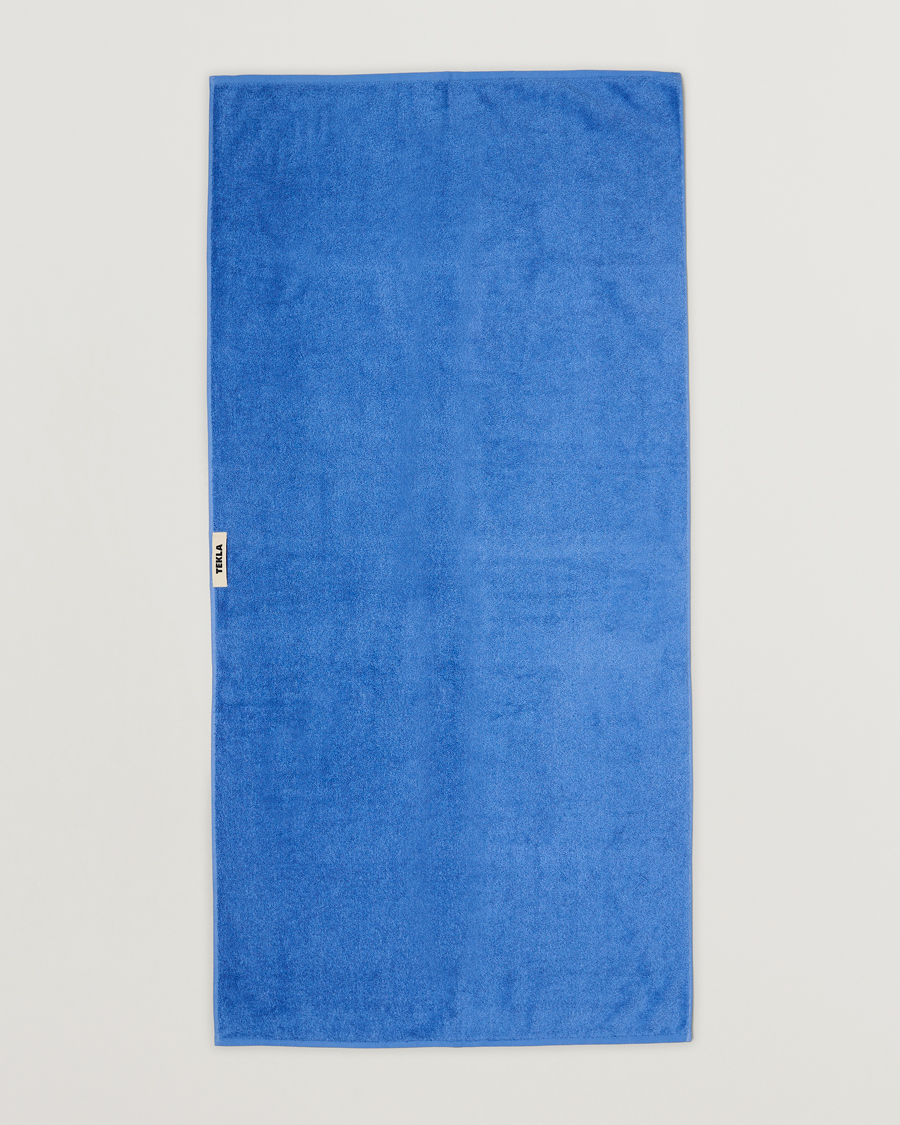 Herr | Tekla | Tekla | Organic Terry Bath Towel Clear Blue