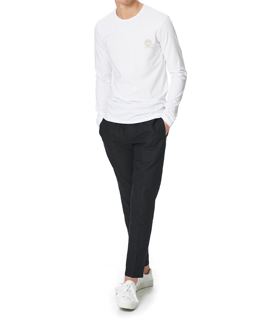 Herr | T-Shirts | Versace | Medusa Long Sleeve Tee White