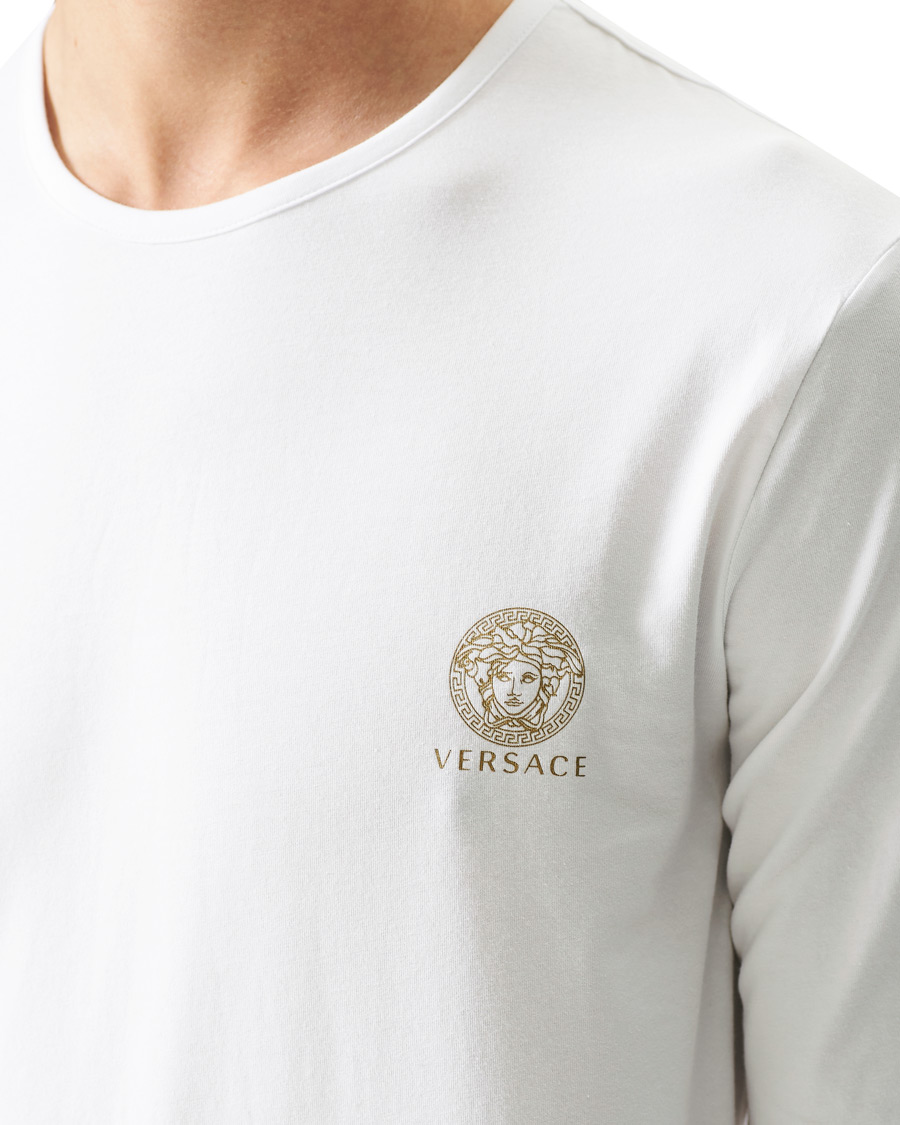 Herr | T-Shirts | Versace | Medusa Long Sleeve Tee White