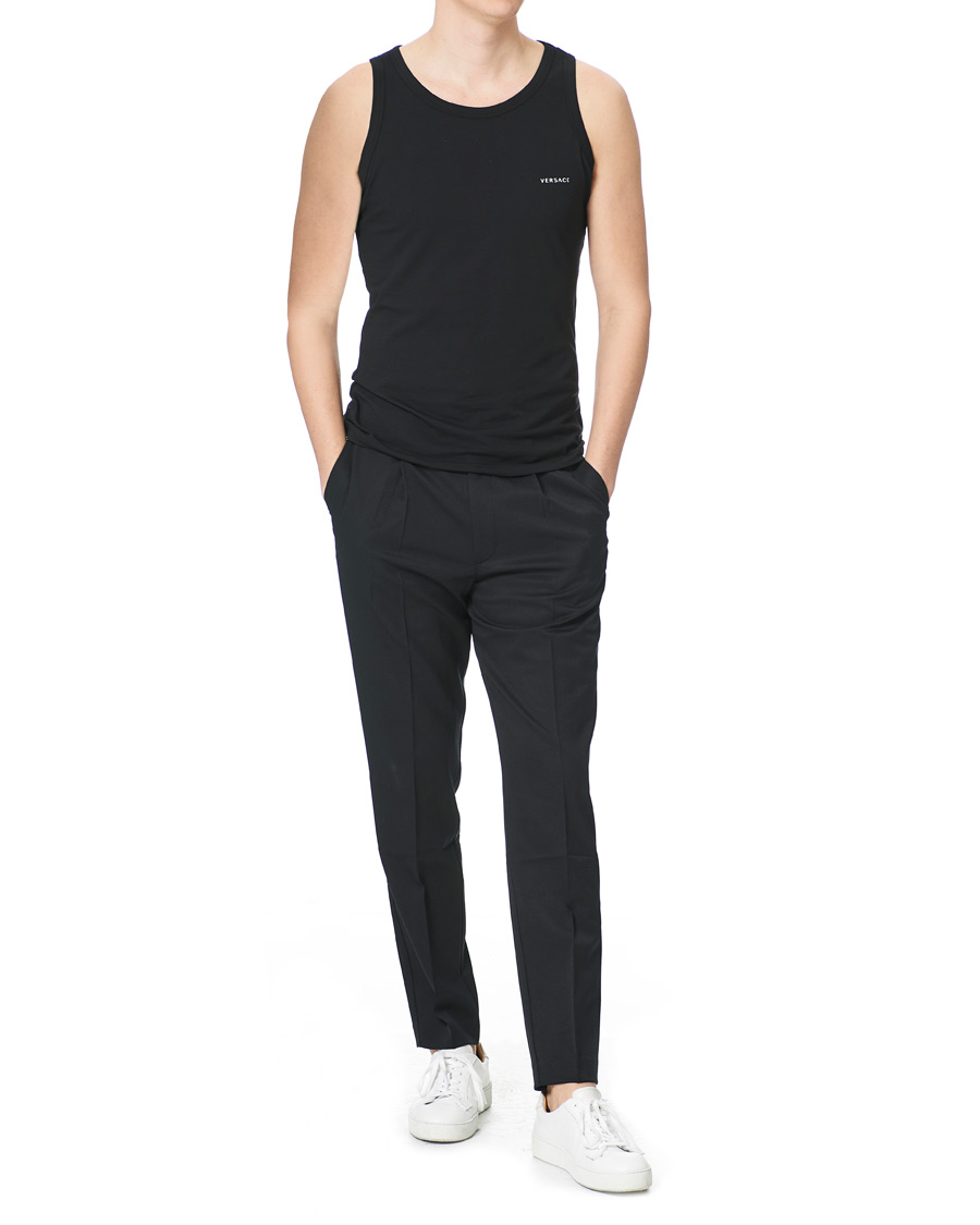 Herr | T-Shirts | Versace | Logo Tank Top Black