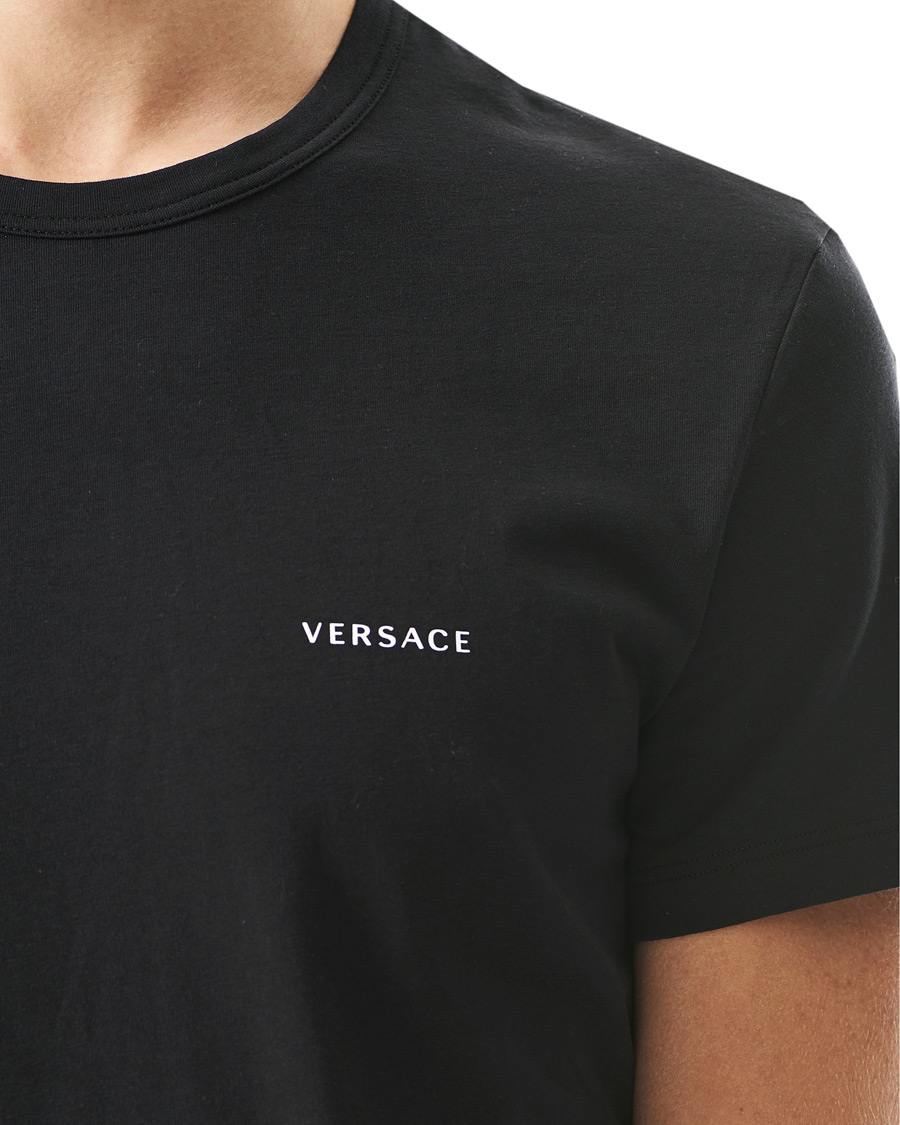 Herr | T-Shirts | Versace | 2-Pack Logo Tee Black/White