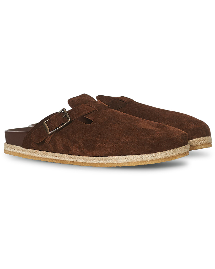 Herr | Yuketen Sal 1 Crepe Sole Sandals Snuff Suede | Yuketen | Sal 1 Crepe Sole Sandals Snuff Suede