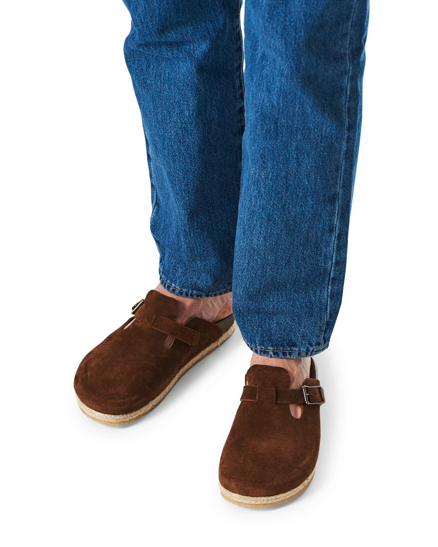 Herr | Yuketen Sal 1 Crepe Sole Sandals Snuff Suede | Yuketen | Sal 1 Crepe Sole Sandals Snuff Suede