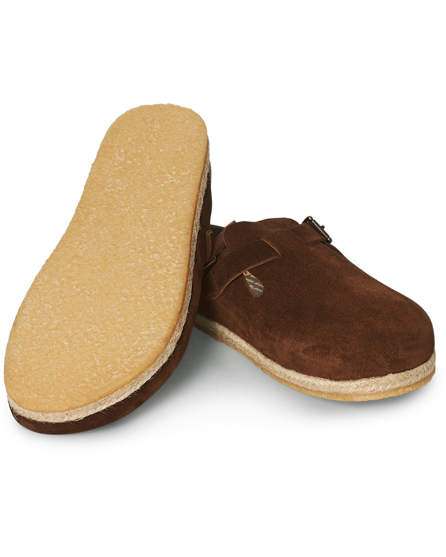 Herr | Yuketen Sal 1 Crepe Sole Sandals Snuff Suede | Yuketen | Sal 1 Crepe Sole Sandals Snuff Suede
