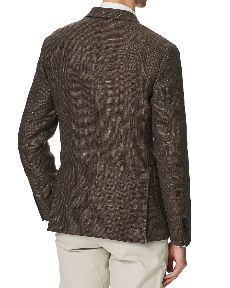 Herr | Kavajer | Ermenegildo Zegna | Wool/Linen Informale Blazer Brown Melange
