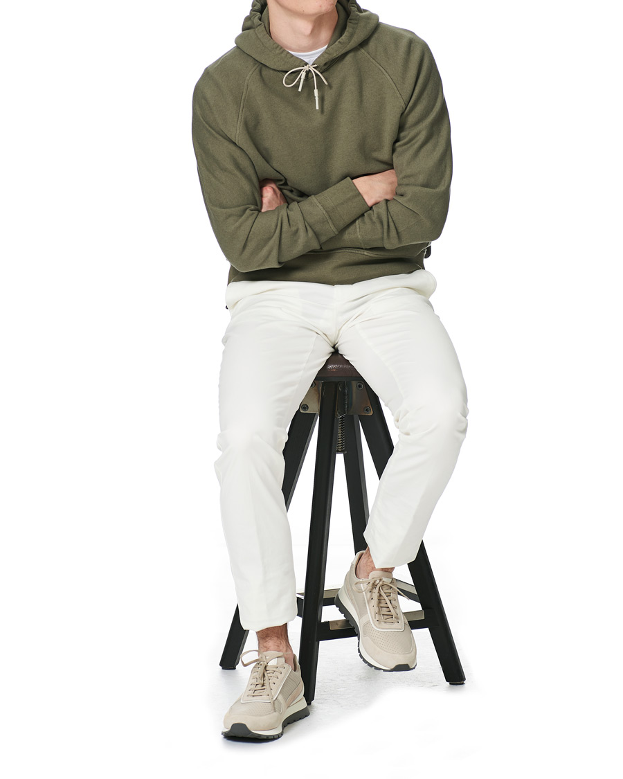 Herr | Tröjor | Ermenegildo Zegna | Cotton/Cashmere Hoodie Sage Green