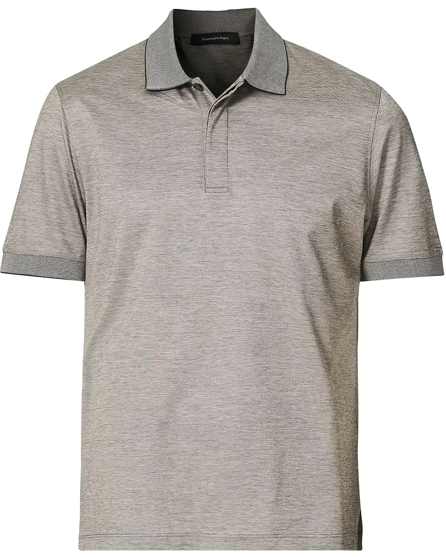 Herr | Pikéer | Ermenegildo Zegna | Mercerized Cotton Polo Light Grey