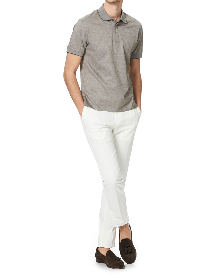 Herr | Pikéer | Ermenegildo Zegna | Mercerized Cotton Polo Light Grey