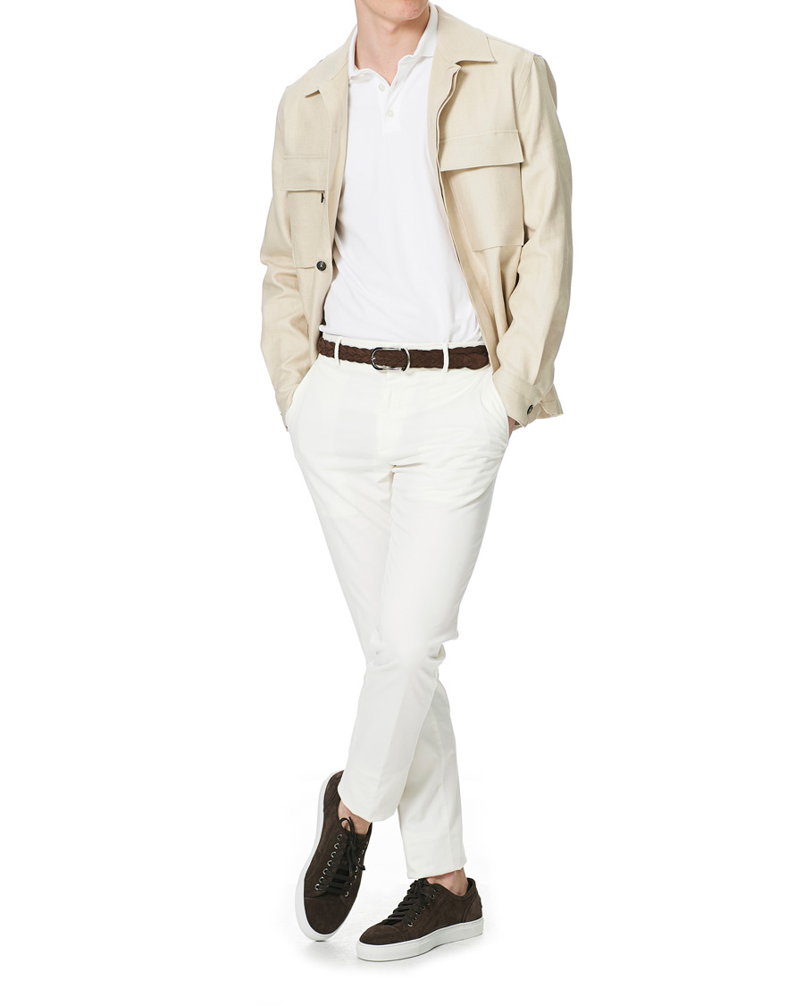 Herr | Skjortor | Ermenegildo Zegna | Linen Shirt Jacket Light Beige