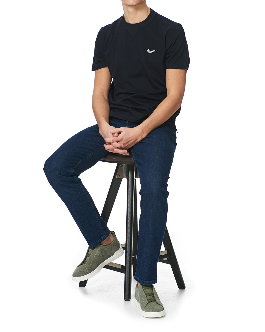 Herr | Jeans | Ermenegildo Zegna | Slim Fit Stretch Jeans Dark Indigo