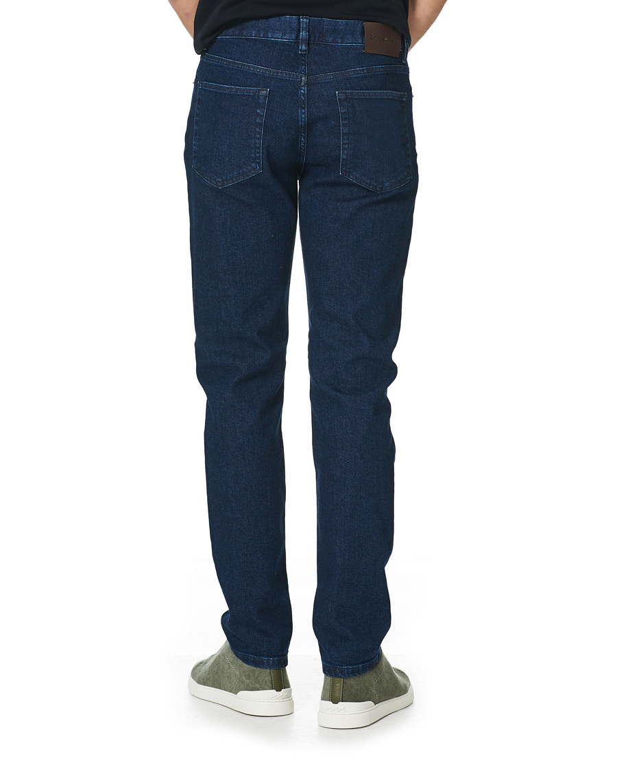 Herr | Jeans | Ermenegildo Zegna | Slim Fit Stretch Jeans Dark Indigo