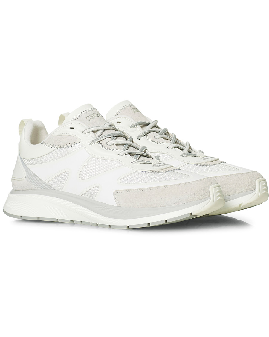 Herr | Z Zegna Recycled Running Sneakers White | Z Zegna | Recycled Running Sneakers White