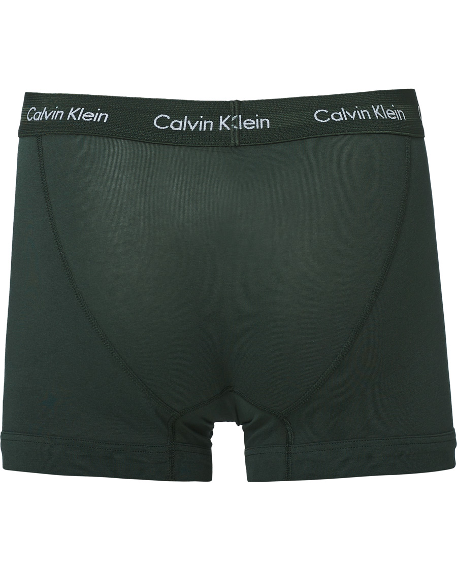 Herr | Underkläder | Calvin Klein | Cotton Stretch Trunk 3-Pack Green/Grey/Blue