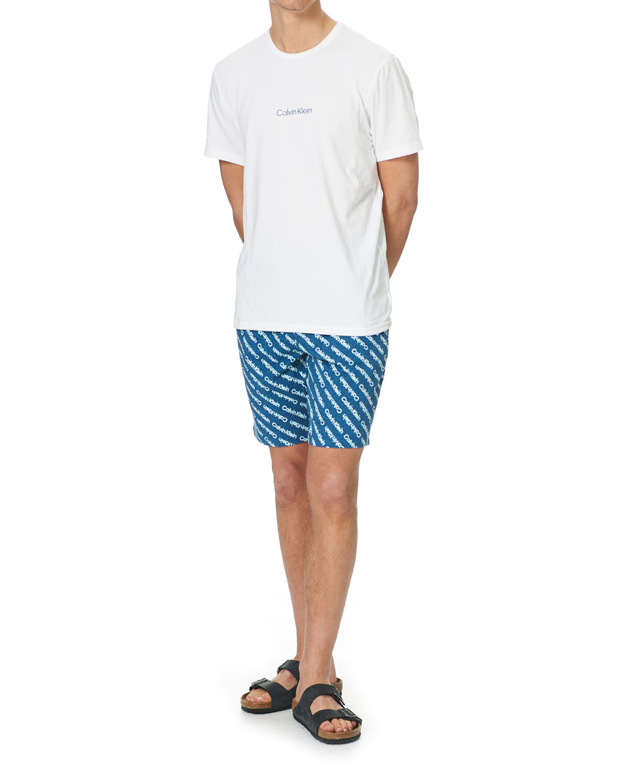Herr | Pyjamas & Morgonrockar | Calvin Klein | Short Pyjama Set White/Navy