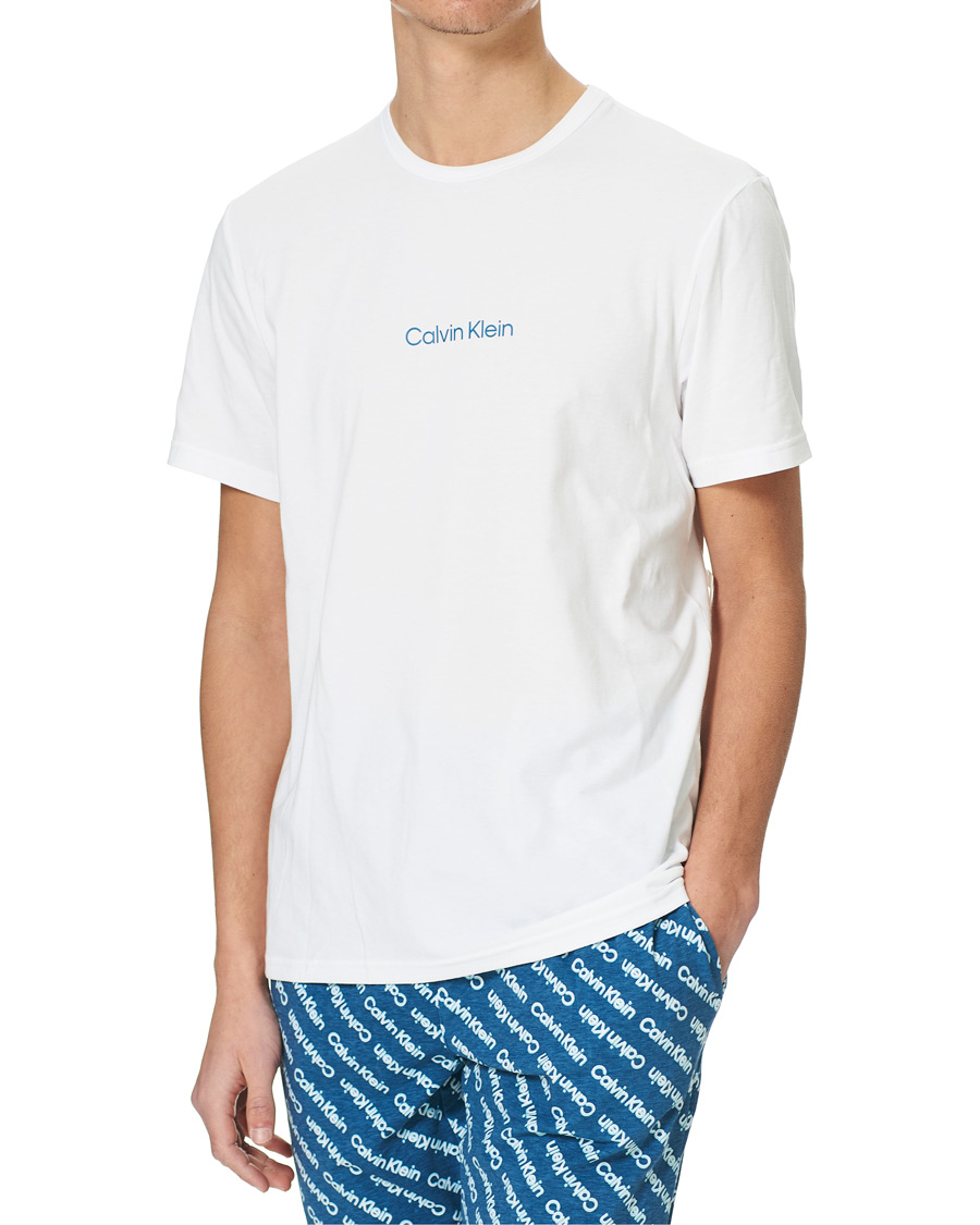 Herr | Pyjamas & Morgonrockar | Calvin Klein | Short Pyjama Set White/Navy