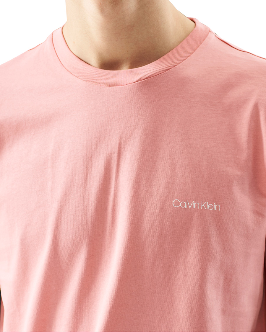 Herr | T-Shirts | Calvin Klein | Chest Logo Crew Neck Tee Dusty Pink