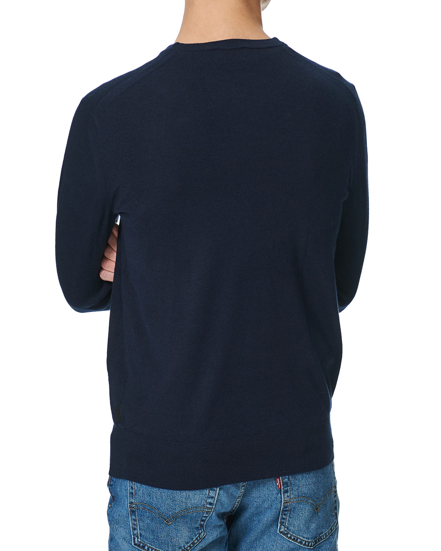 Herr | Tröjor | Calvin Klein | Crew Neck Knitted Sweater Navy