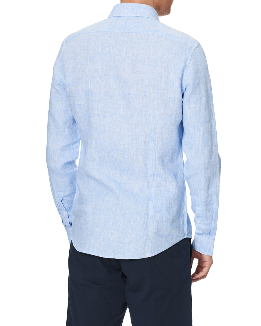 Herr | Skjortor | Calvin Klein | Slim Fit Linen Shirt Blue