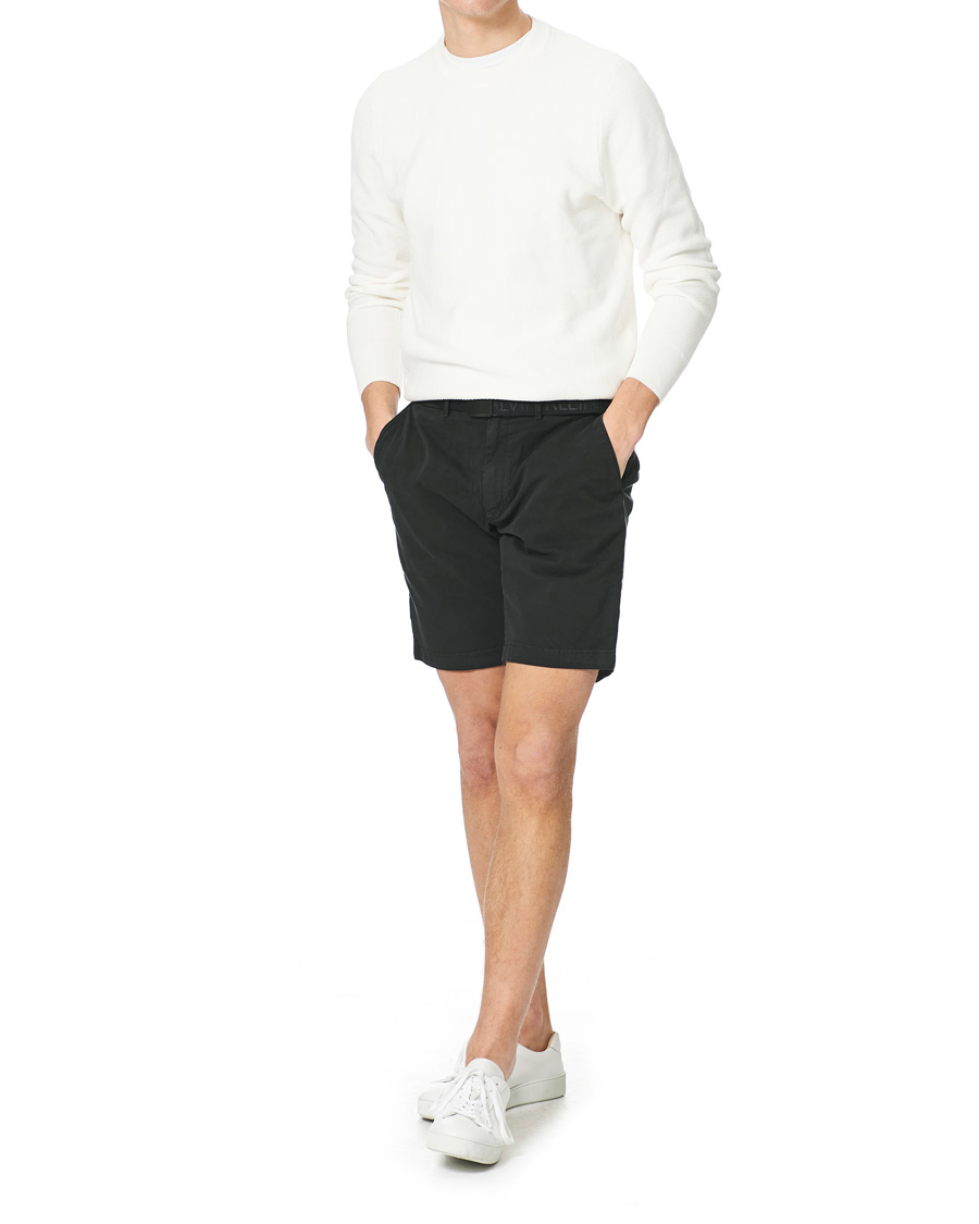 Herr | Shorts | Calvin Klein | Garment Dyed Belted Shorts Black