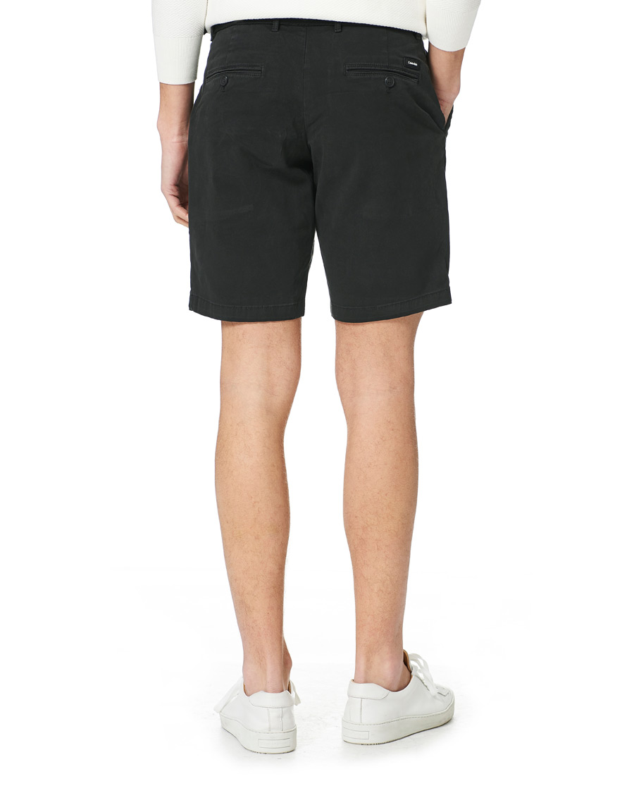 Herr | Shorts | Calvin Klein | Garment Dyed Belted Shorts Black