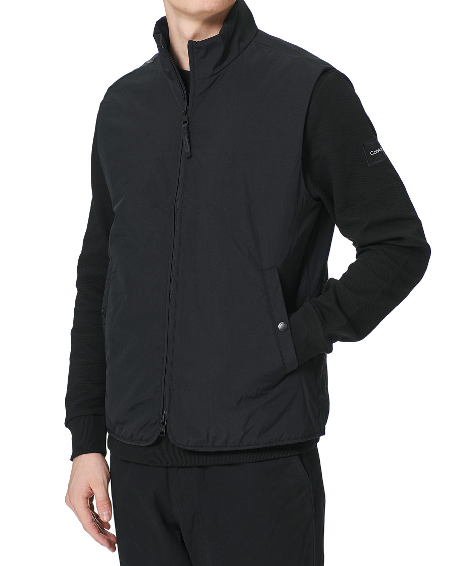 Herr | Jackor | Calvin Klein | Crinkle Nylon Vest Black