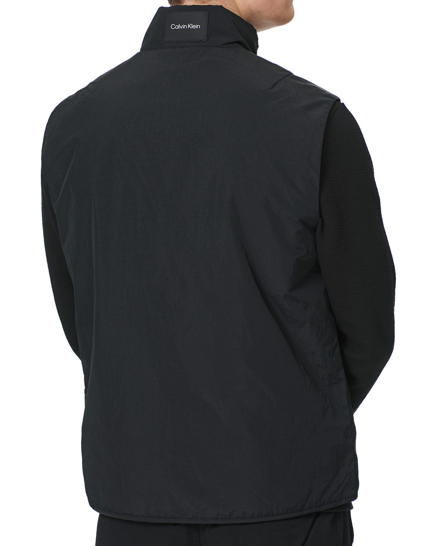 Herr | Jackor | Calvin Klein | Crinkle Nylon Vest Black