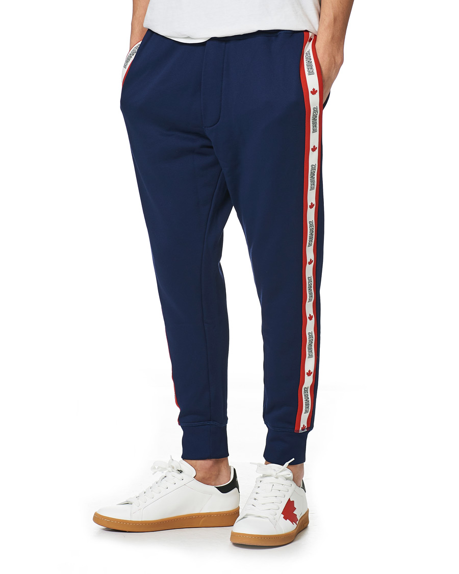 Herr | Byxor | Dsquared2 | Track Pants Dark Blue
