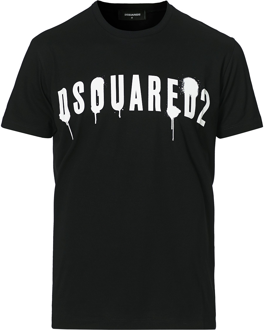 Herr | T-Shirts | Dsquared2 | Graffiti Logo Tee Black