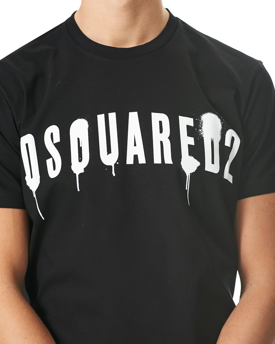Herr | T-Shirts | Dsquared2 | Graffiti Logo Tee Black
