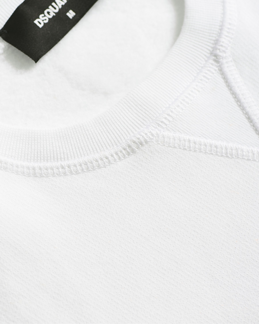 Herr | Tröjor | Dsquared2 | Flock Logo Sweatshirt White
