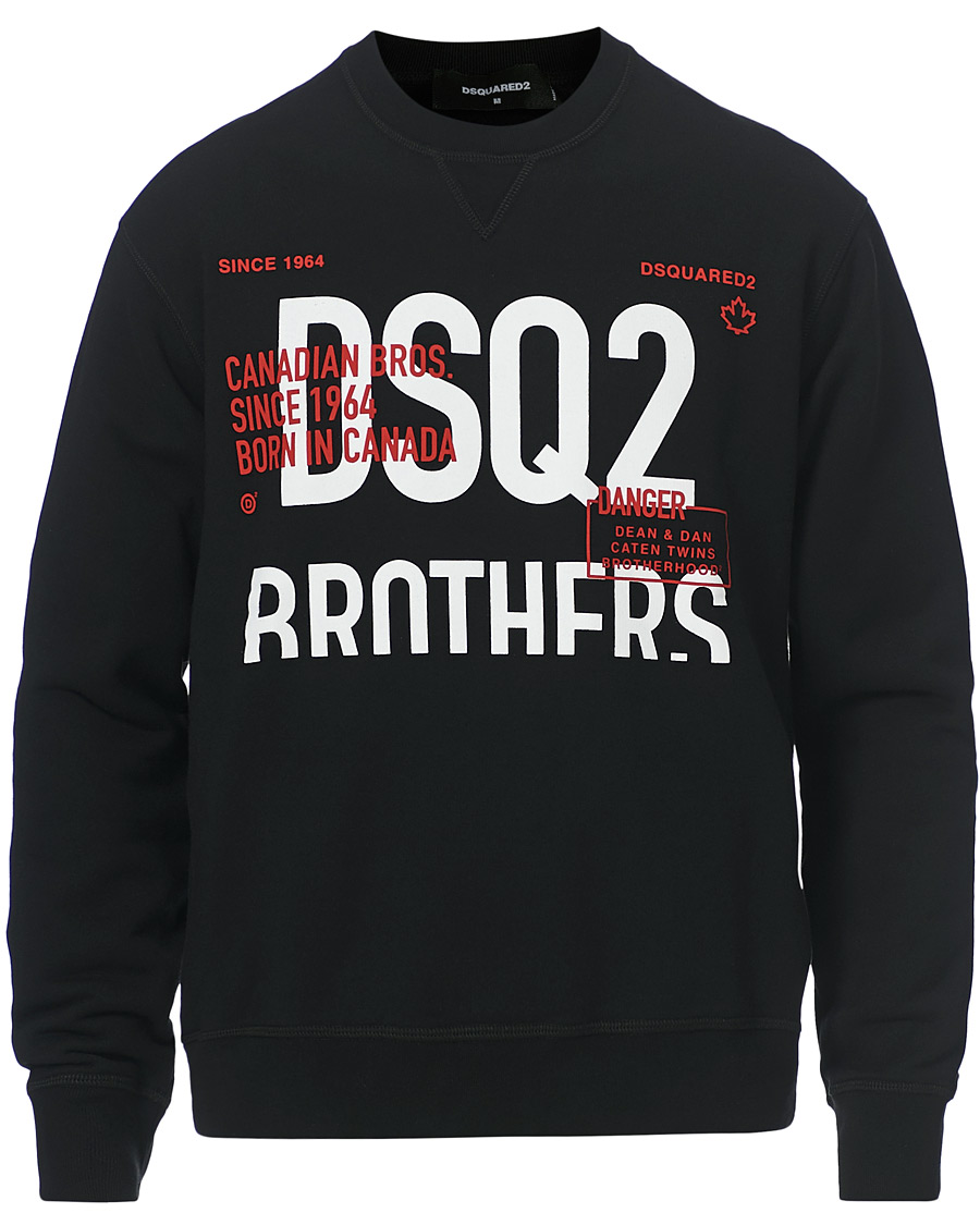 Herr | Tröjor | Dsquared2 | Brothers Sweatshirt Black