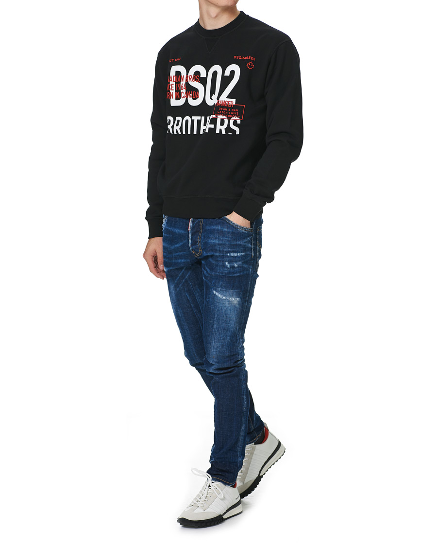Herr | Tröjor | Dsquared2 | Brothers Sweatshirt Black