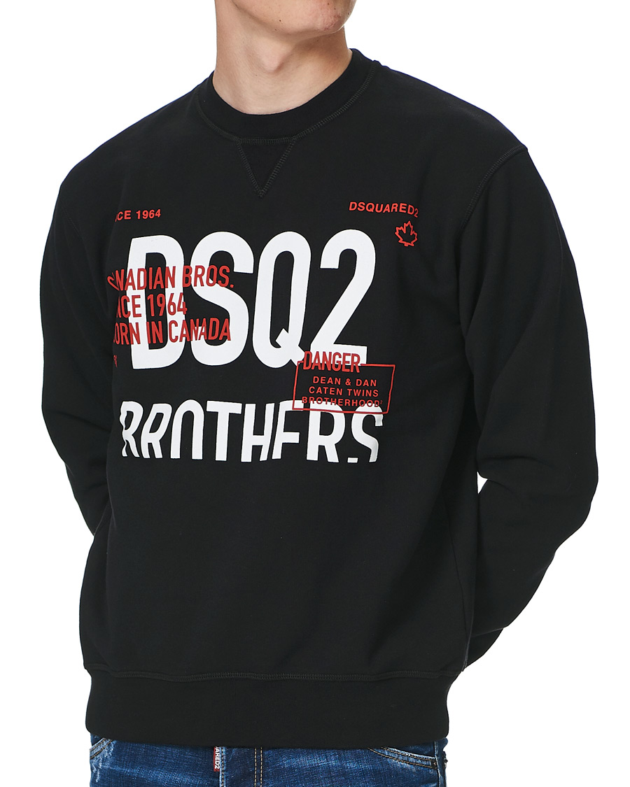 Herr | Tröjor | Dsquared2 | Brothers Sweatshirt Black