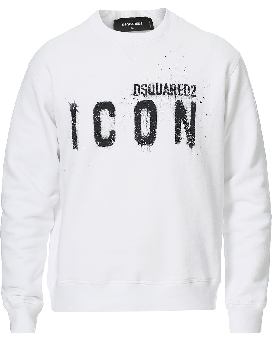 Herr | Tröjor | Dsquared2 | Icon Logo Sweatshirt White