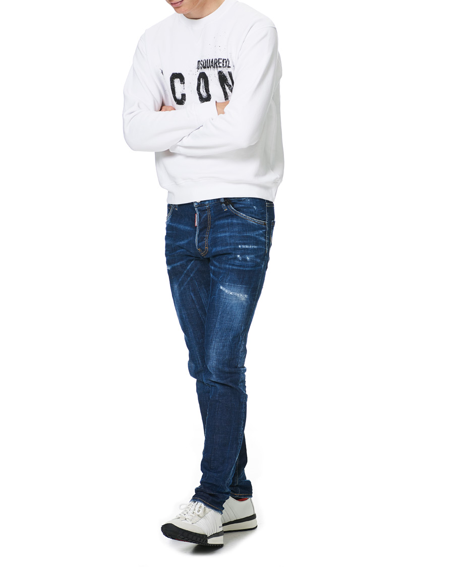 Herr | Tröjor | Dsquared2 | Icon Logo Sweatshirt White