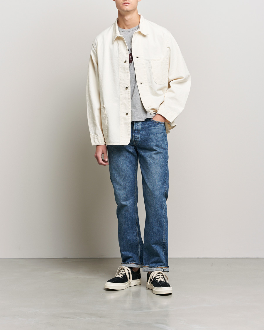 Herr | Byxor | orSlow | Straight Fit 105 Selvedge Jeans 2 Year Wash