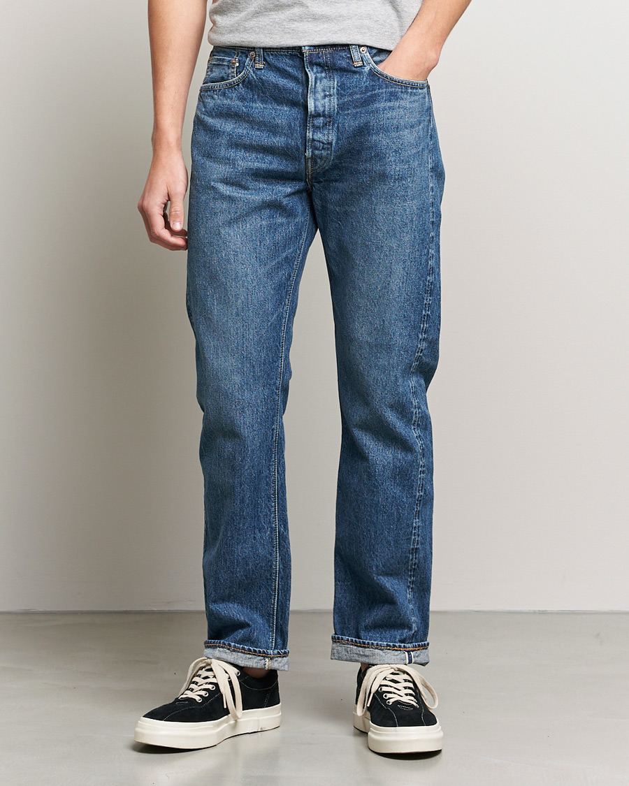 Herr | Byxor | orSlow | Straight Fit 105 Selvedge Jeans 2 Year Wash