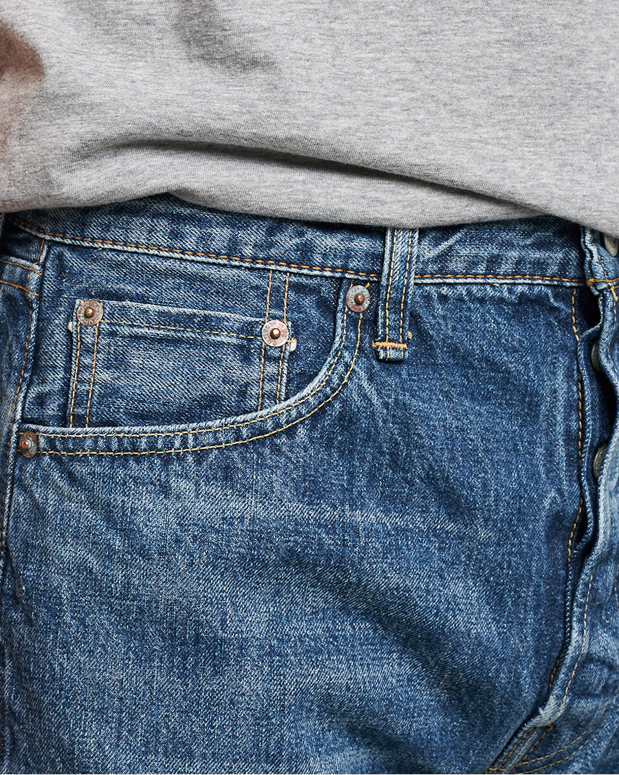 Herr | Byxor | orSlow | Straight Fit 105 Selvedge Jeans 2 Year Wash
