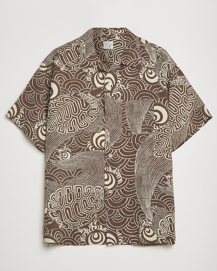 Herr | Skjortor | orSlow | Hawaiian Shirt Turtle Print