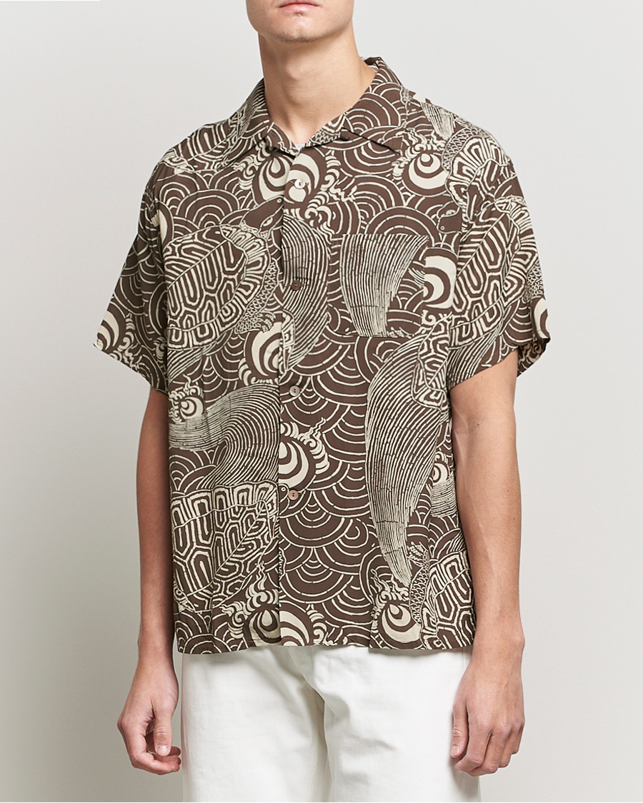 Herr | Skjortor | orSlow | Hawaiian Shirt Turtle Print