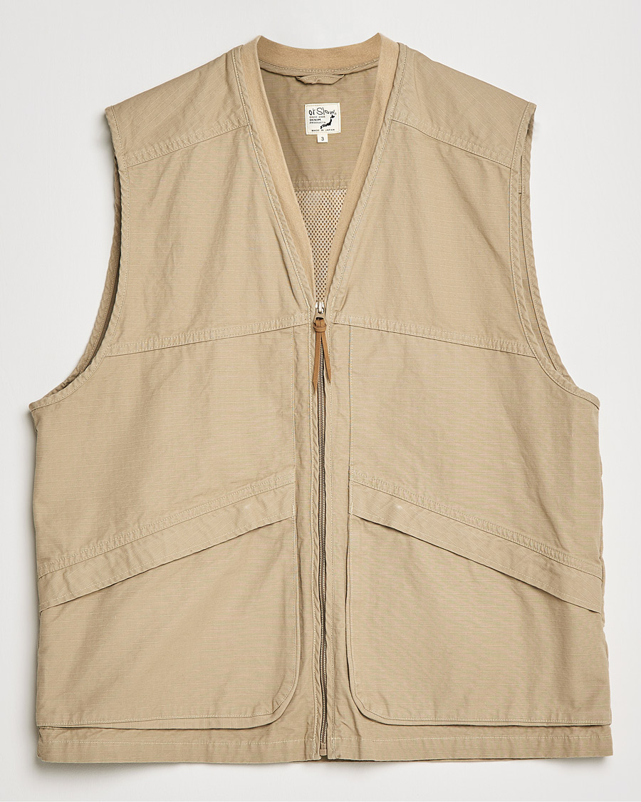Herr | Jackor | orSlow | Utility Vest Beige