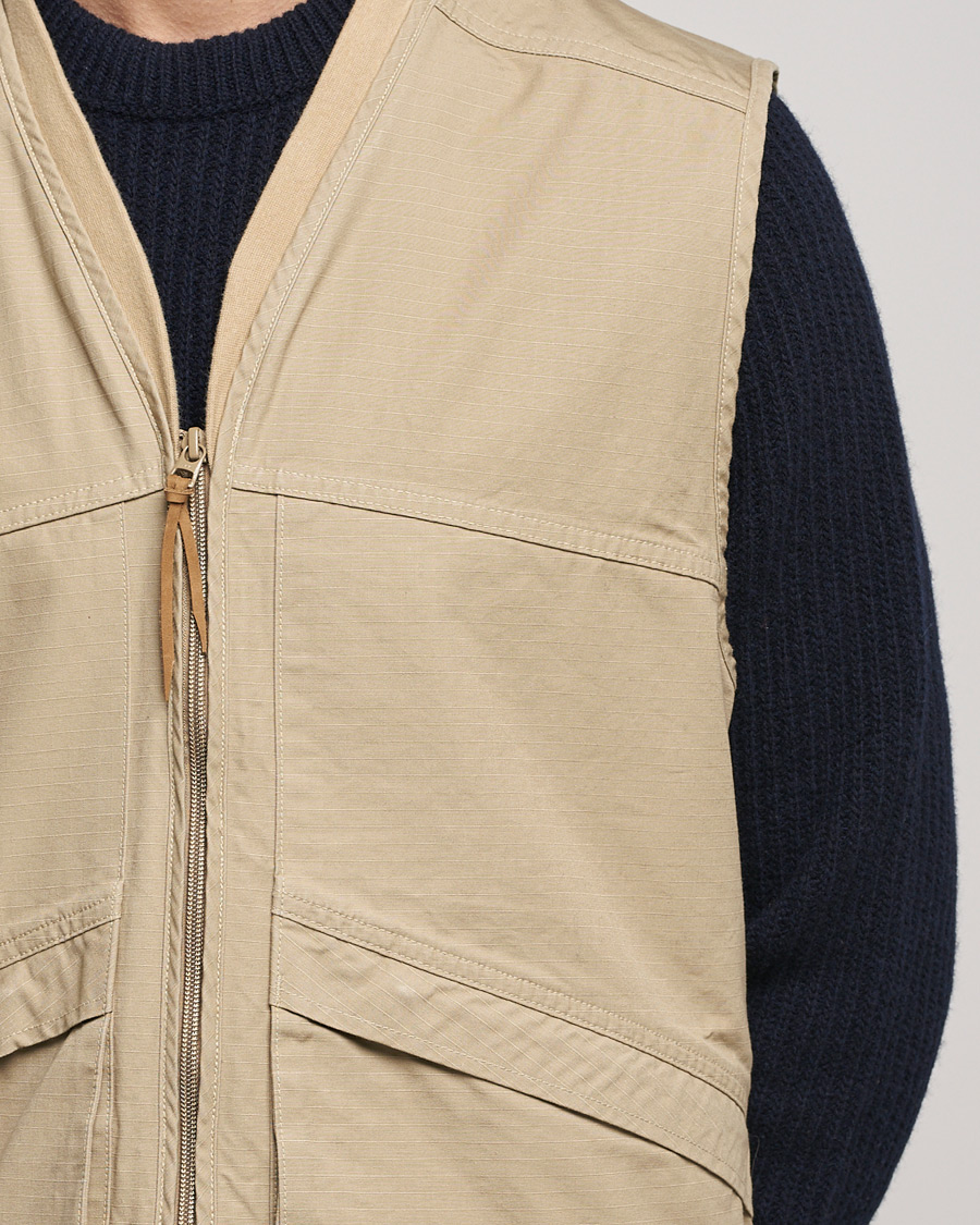 Herr | Jackor | orSlow | Utility Vest Beige