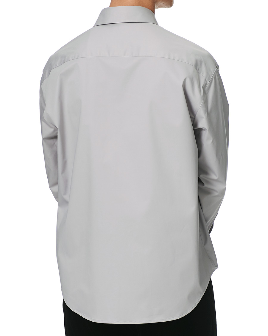 Herr | Skjortor | Giorgio Armani | Cotton Overshirt Light Grey