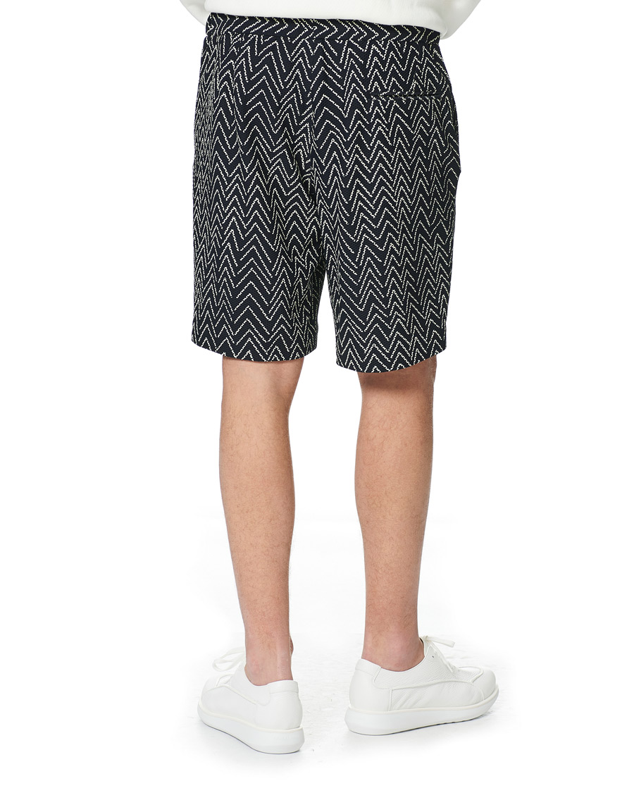 Herr | Shorts | Giorgio Armani | Printed Chevron Bermudas Navy