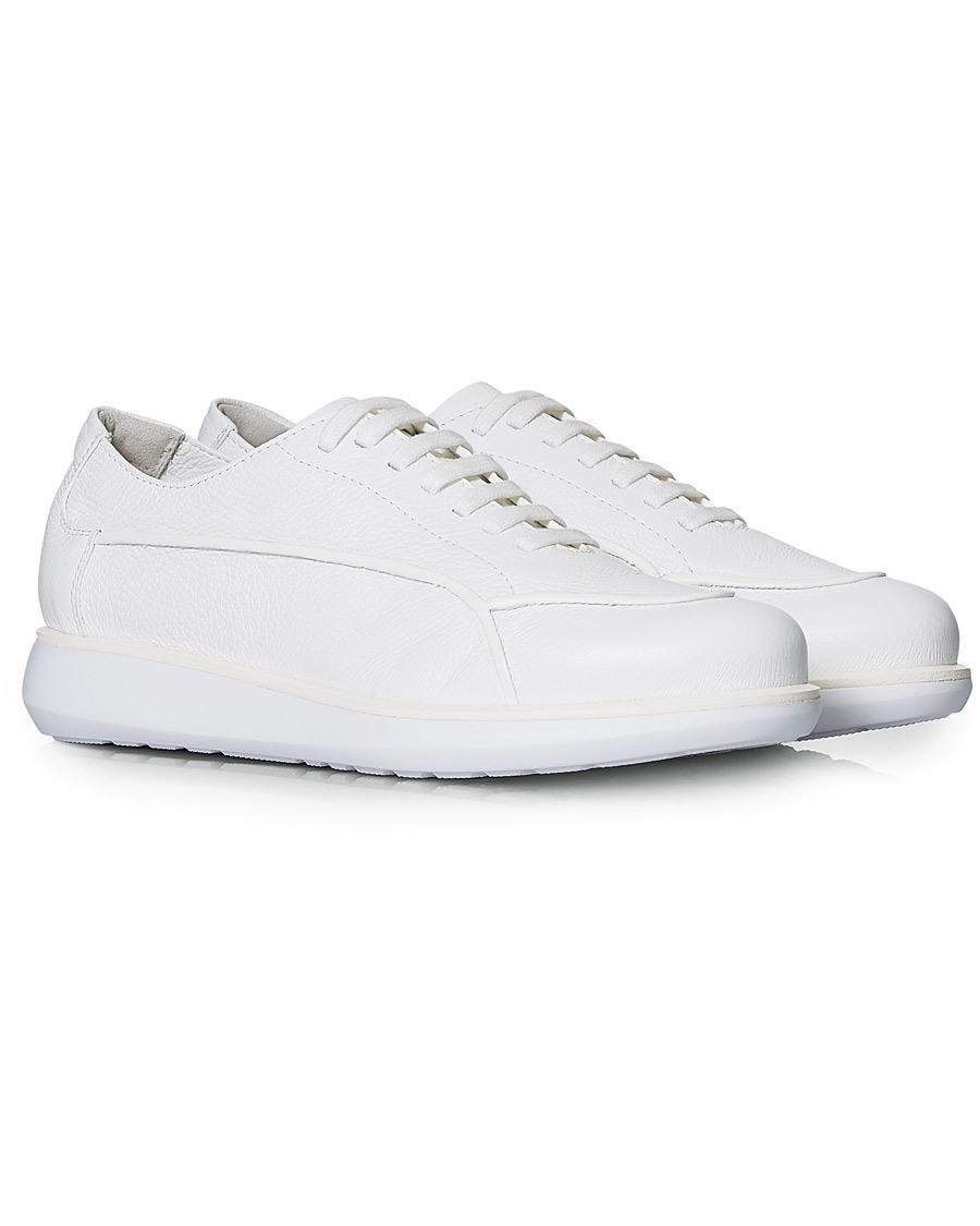 Herr | Giorgio Armani Deerskin Leather Sneakers White | Giorgio Armani | Deerskin Leather Sneakers White