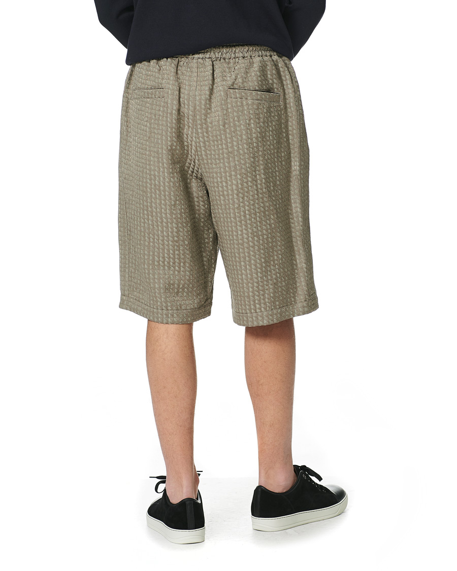 Herr | Shorts | Giorgio Armani | Jacquard Drawstring Shorts Beige