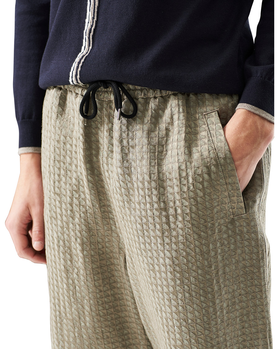 Herr | Shorts | Giorgio Armani | Jacquard Drawstring Shorts Beige