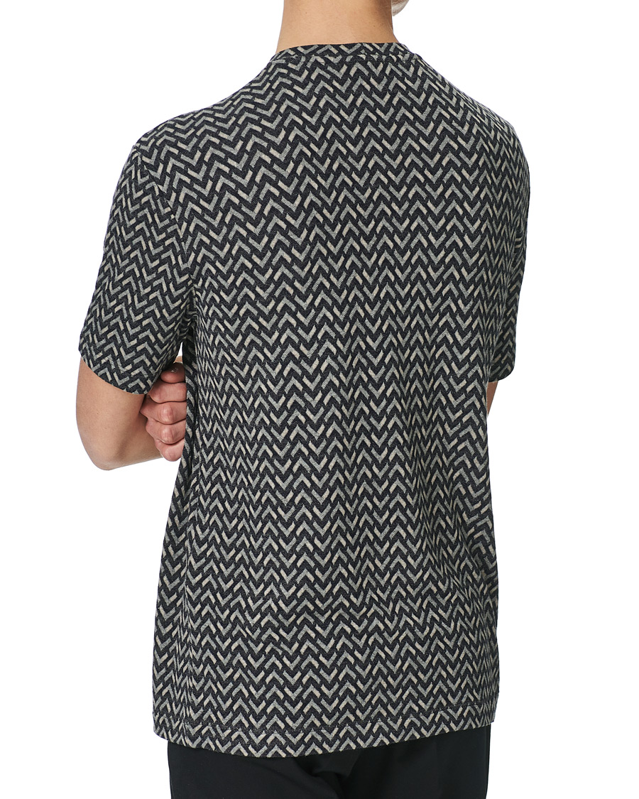 Herr | T-Shirts | Giorgio Armani | Jersey Chevron T-Shirt Navy