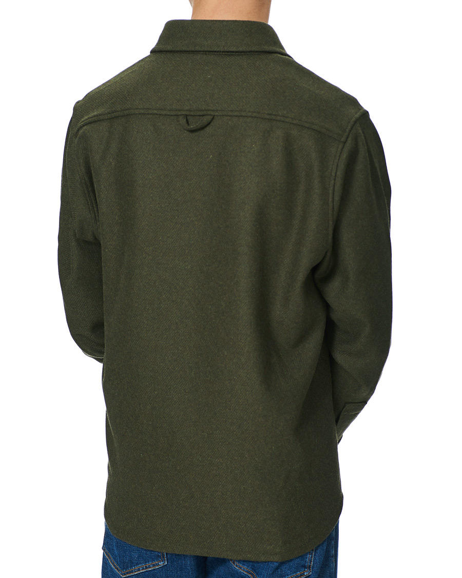 Herr | Skjortor | A.P.C. | Basile Wool Shirt Jacket Olive